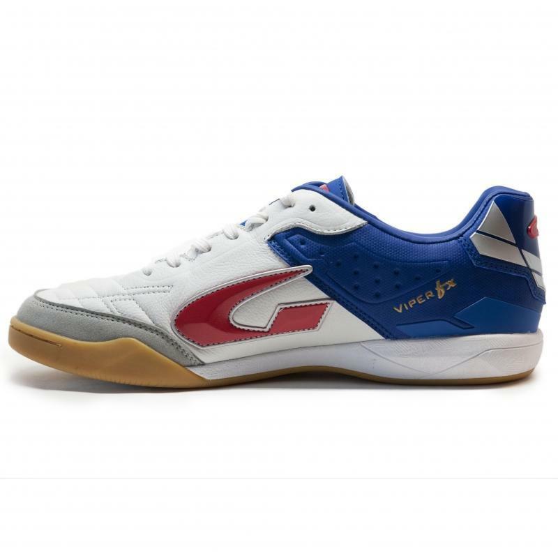 gems gems scarpa calcetto viper fx indoor bianco/blu - foto 3