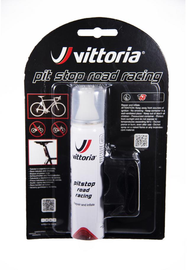 vittoria vittora gonfia e ripara pit stop road racing kit 75ml 1pc+1clip - foto 1