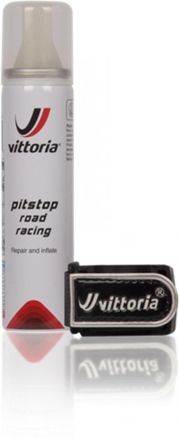 vittoria vittora gonfia e ripara pit stop road racing kit 75ml 1pc+1clip - foto 2