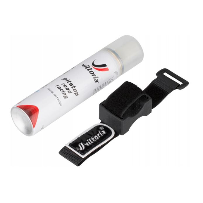 vittoria vittora gonfia e ripara pit stop road racing kit 75ml 1pc+1clip - foto 3