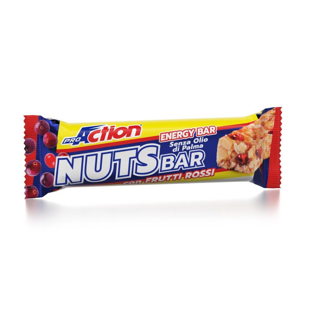 proaction pro action barretta energetica nuts bar frutti rossi - foto 1