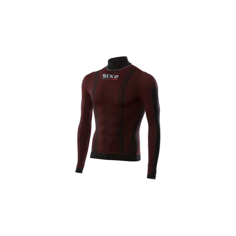 sixs sixs maglia lupetto manica lunga rosso - foto 3