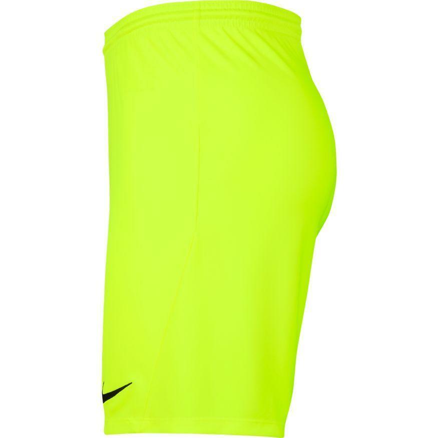 nike nike pantaloncino calcio park 3 uomo  giallo fluo - foto 2