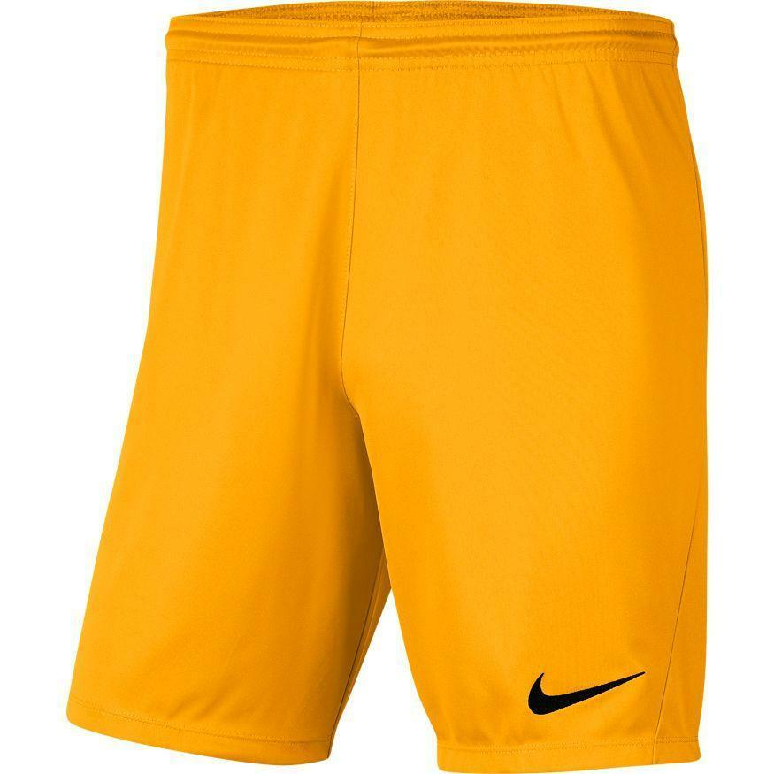 nike nike pantaloncino park 3 calcio  bambino giallo scuro - foto 1