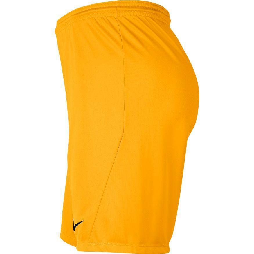 nike nike pantaloncino park 3 calcio  bambino giallo scuro - foto 2