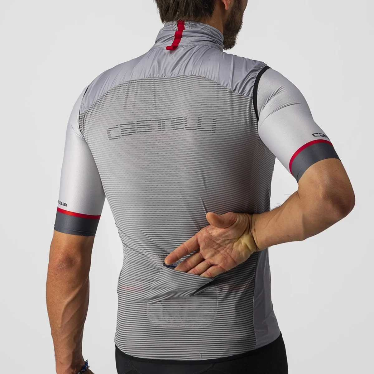 castelli castelli gilet aria vest - silver gray 4520057-870 - foto 3