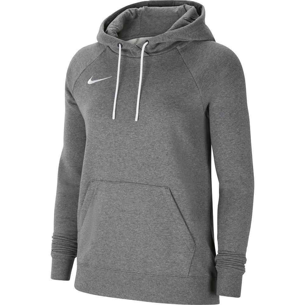 nike nike felpa cappuccio park 20 wmn grigio scuro - foto 1
