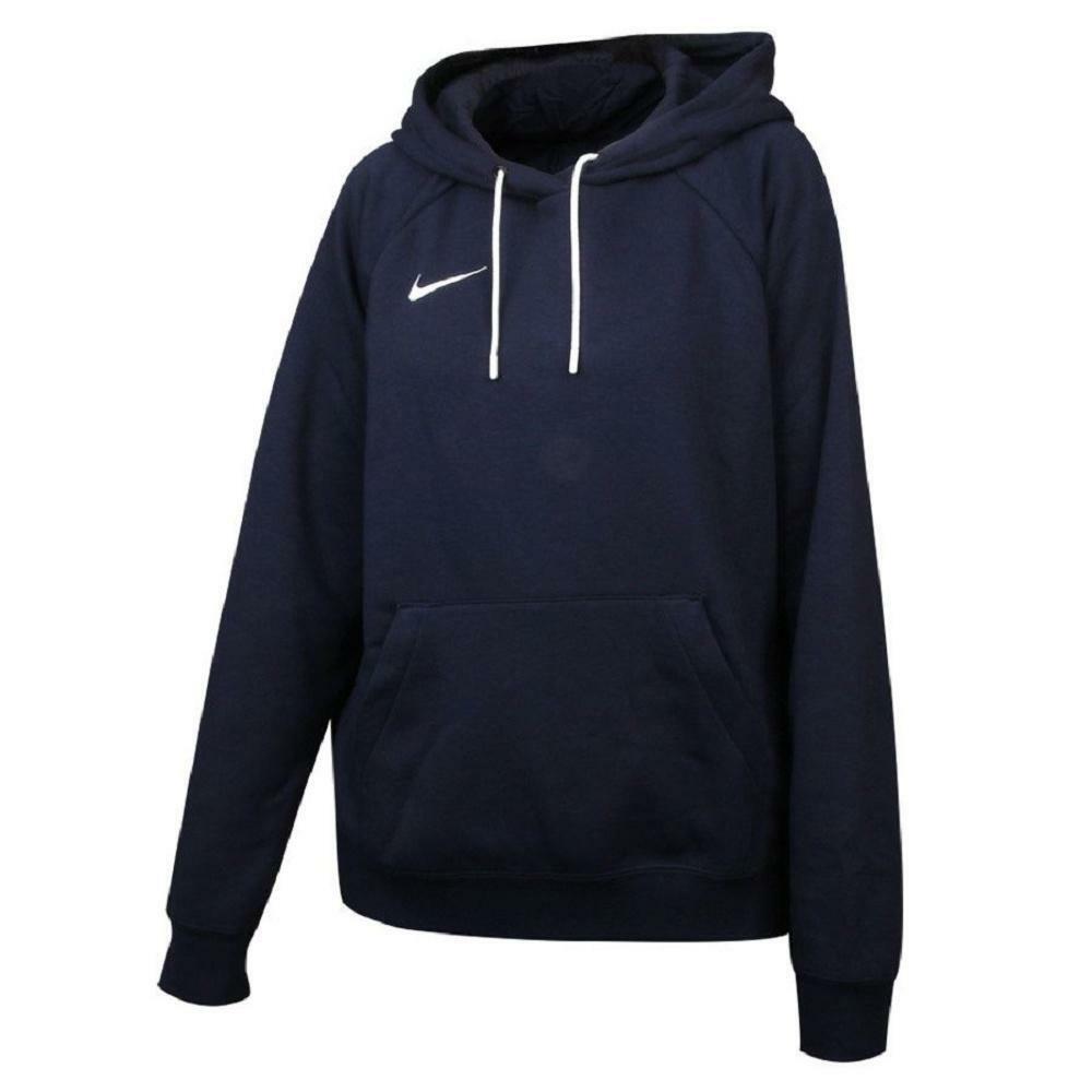 nike nike felpa cappuccio park 20 wmn blu - foto 1