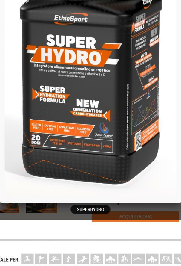 ethic sport ethicsport superhydro bar da 500gr limone - foto 1