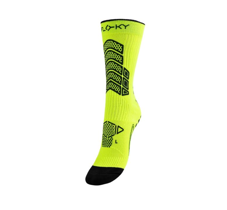 floky floky calza calcio axsist - giallo fluo - foto 1
