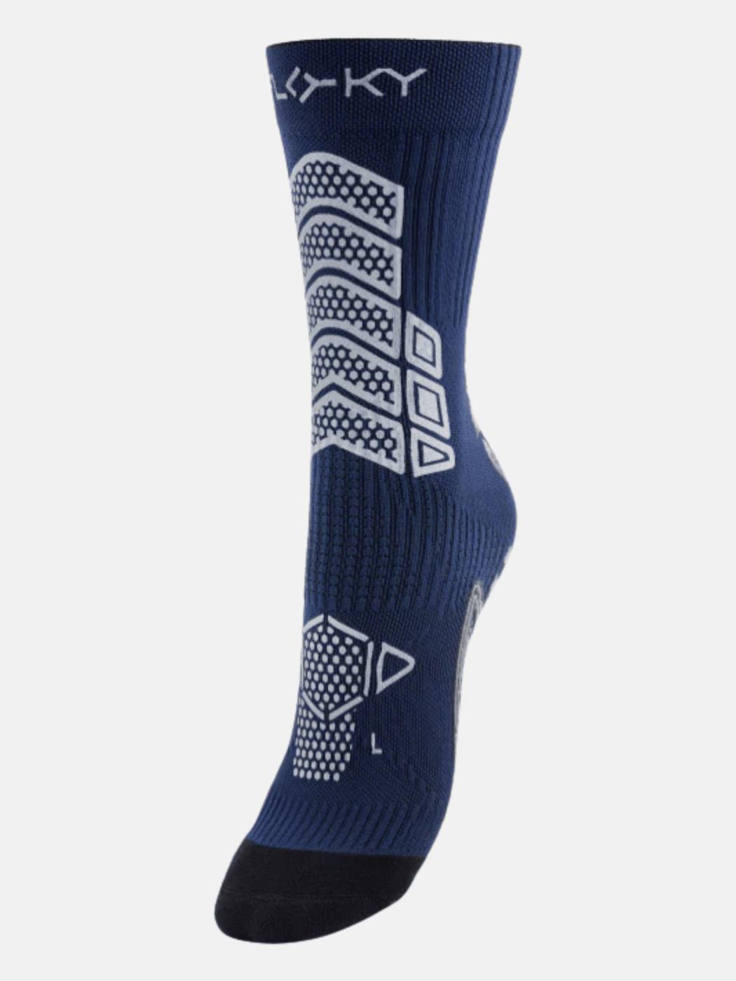 FLOKY CALZA CALCIO AXSIST - BLU NAVY FLAX-009