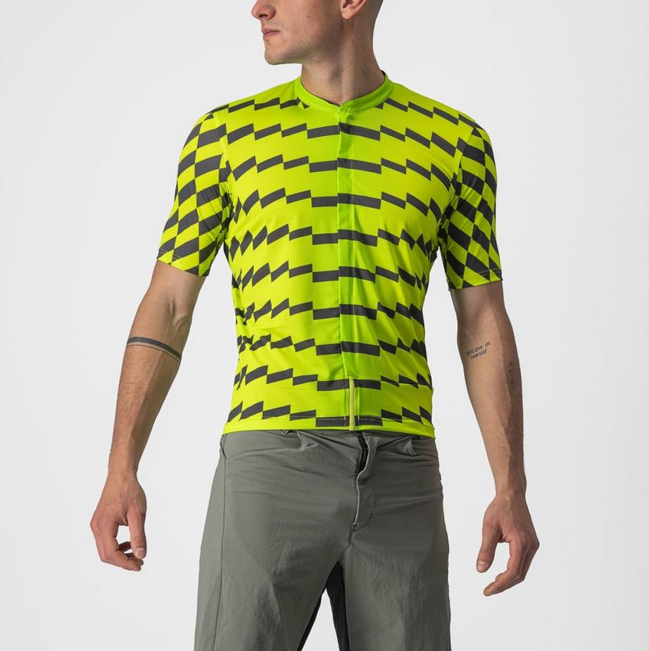 castelli castelli maglia unltd sterrato jersey verde fluo' grigio - foto 1