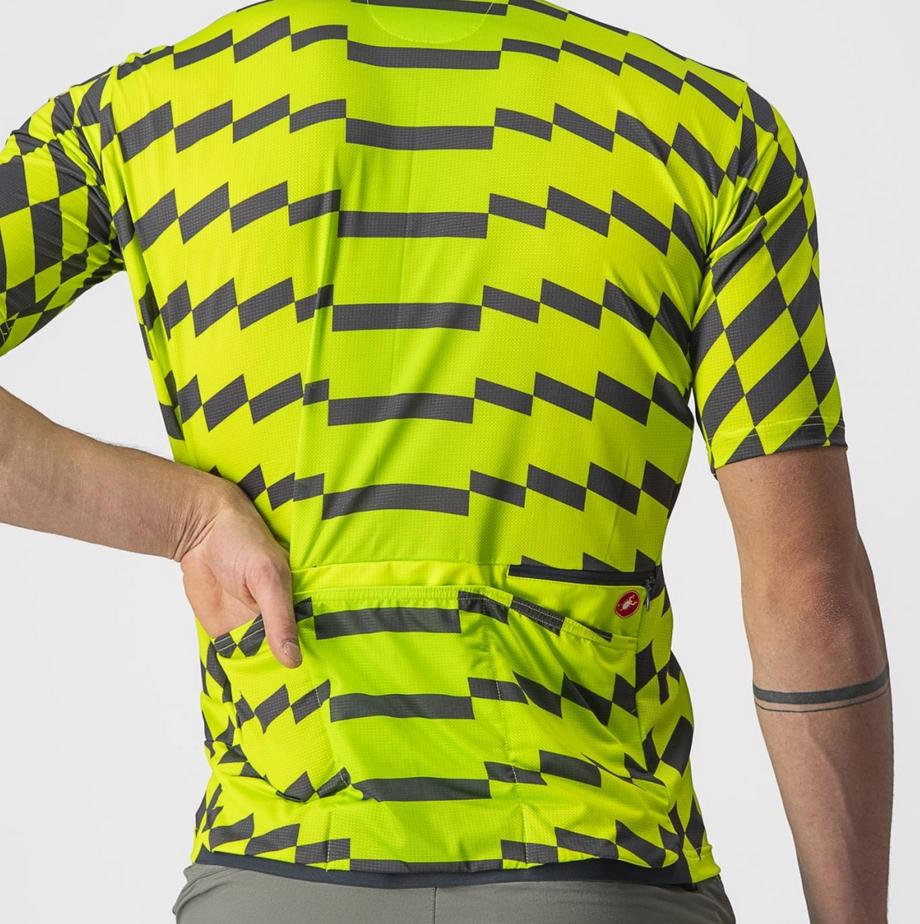 castelli castelli maglia unltd sterrato jersey verde fluo' grigio - foto 4