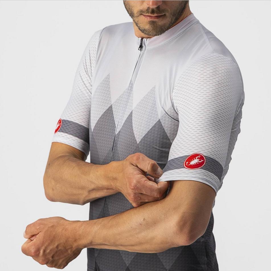 castelli castelli maglia m/c a tutta jersey grigio chiaro grigio scuro - foto 3