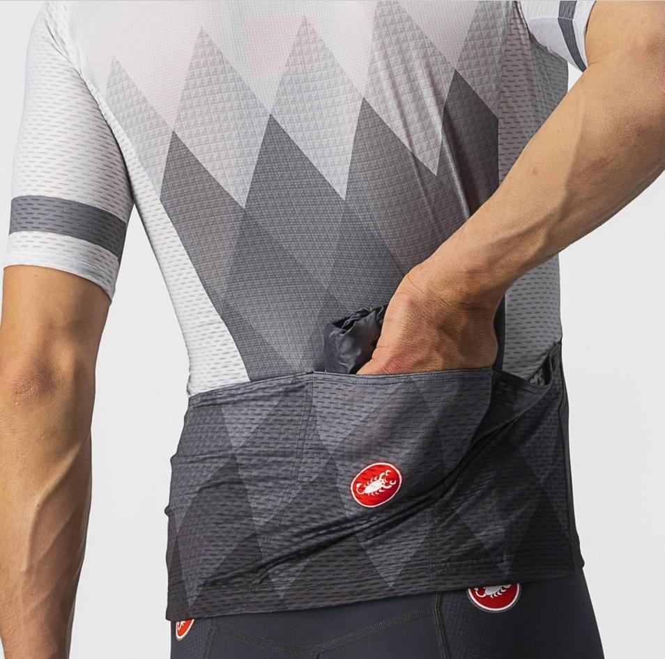 castelli castelli maglia m/c a tutta jersey grigio chiaro grigio scuro - foto 4