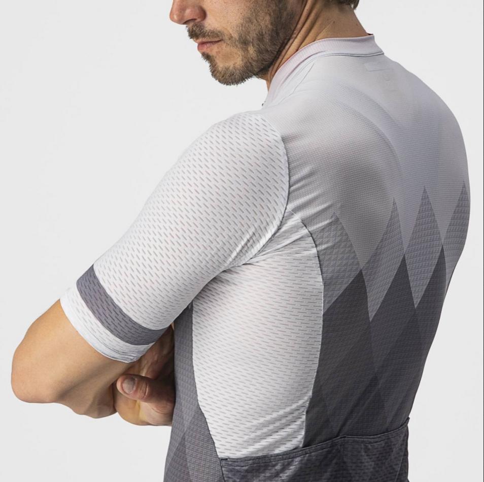 castelli castelli maglia m/c a tutta jersey grigio chiaro grigio scuro - foto 5