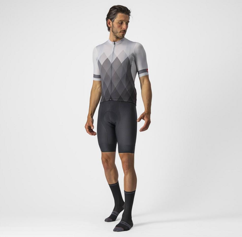 castelli castelli maglia m/c a tutta jersey grigio chiaro grigio scuro - foto 6
