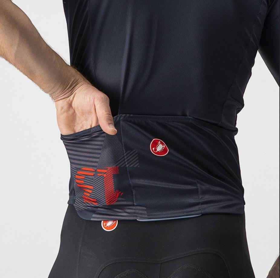castelli castelli maglia 13 screen jersey blu rosso - foto 6