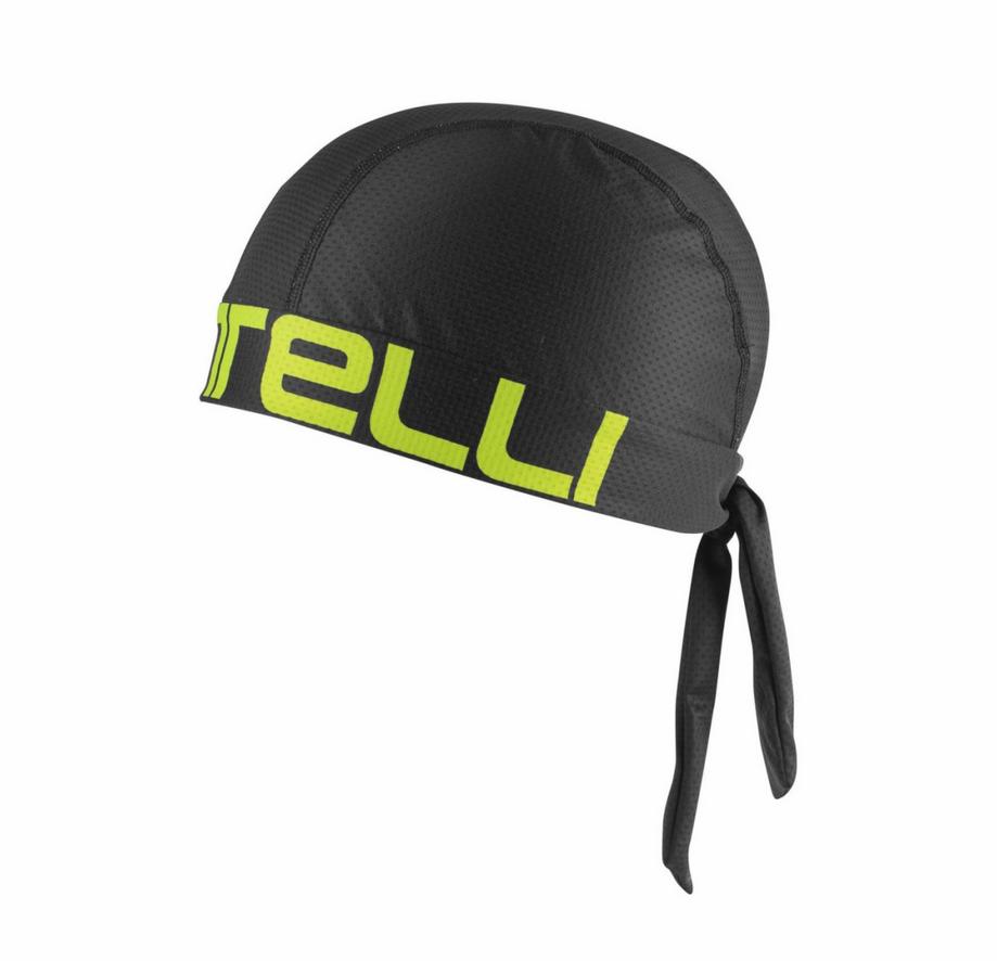 castelli castelli  bandana nero giallo fluo' - foto 1