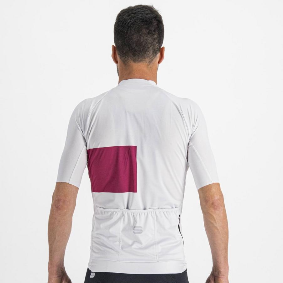 sportful sportful maglia snap jersey bianco ciclamino - foto 2