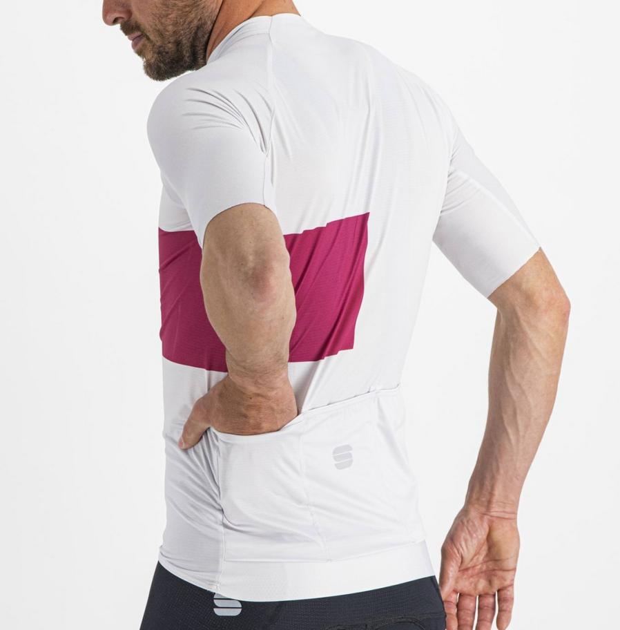 sportful sportful maglia snap jersey bianco ciclamino - foto 5