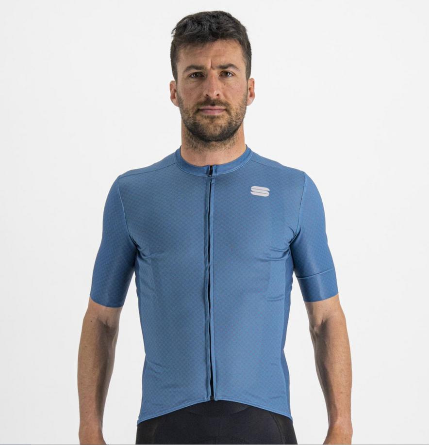 sportful sportful maglia checkmate jersey celeste 1122035-435. - foto 1