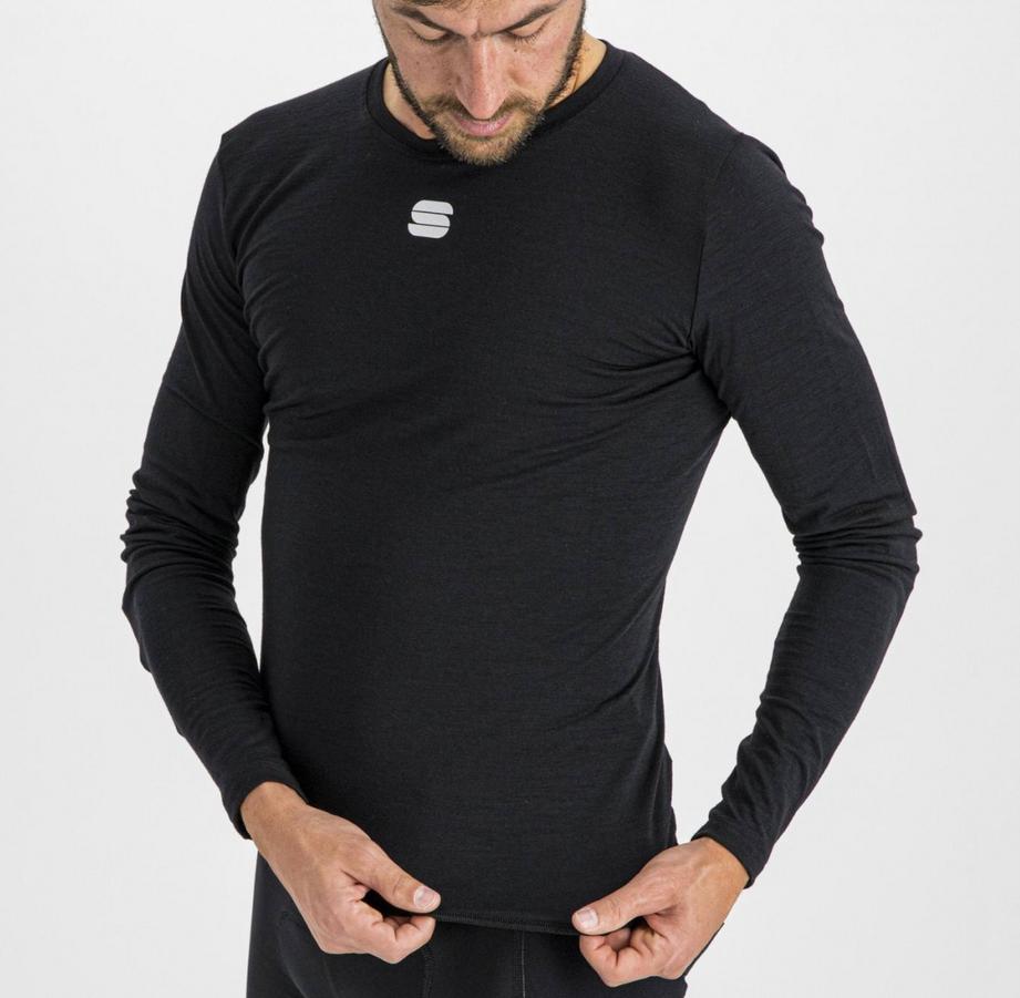 sportful sportful maglia merino layer tee ls nero - foto 5