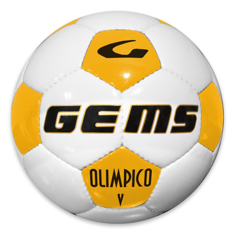 gems gems pallone olimpico bianco/giallo ocra - foto 1