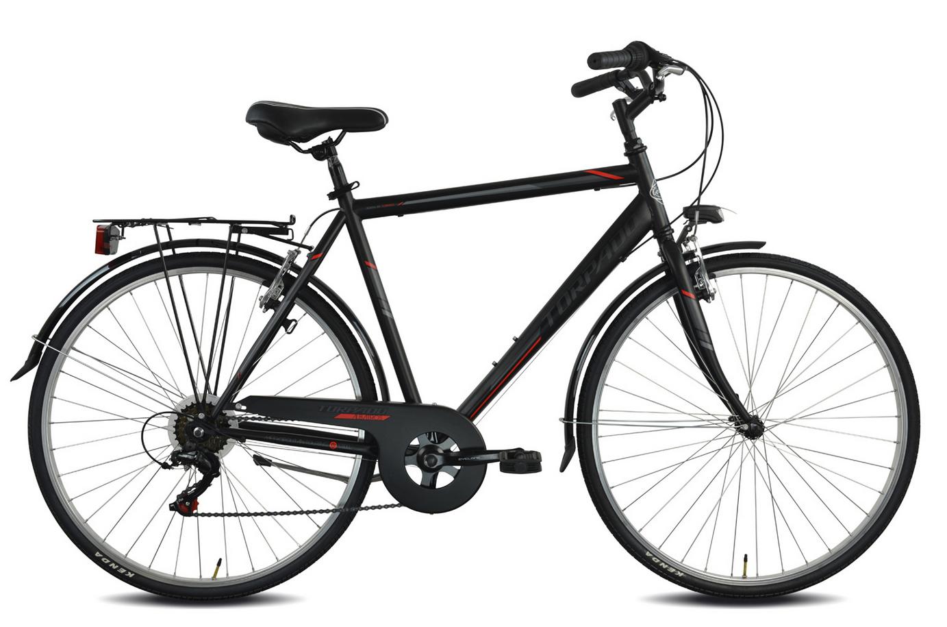 torpado torpado bici rondine albatros 28 nero rosso - foto 1