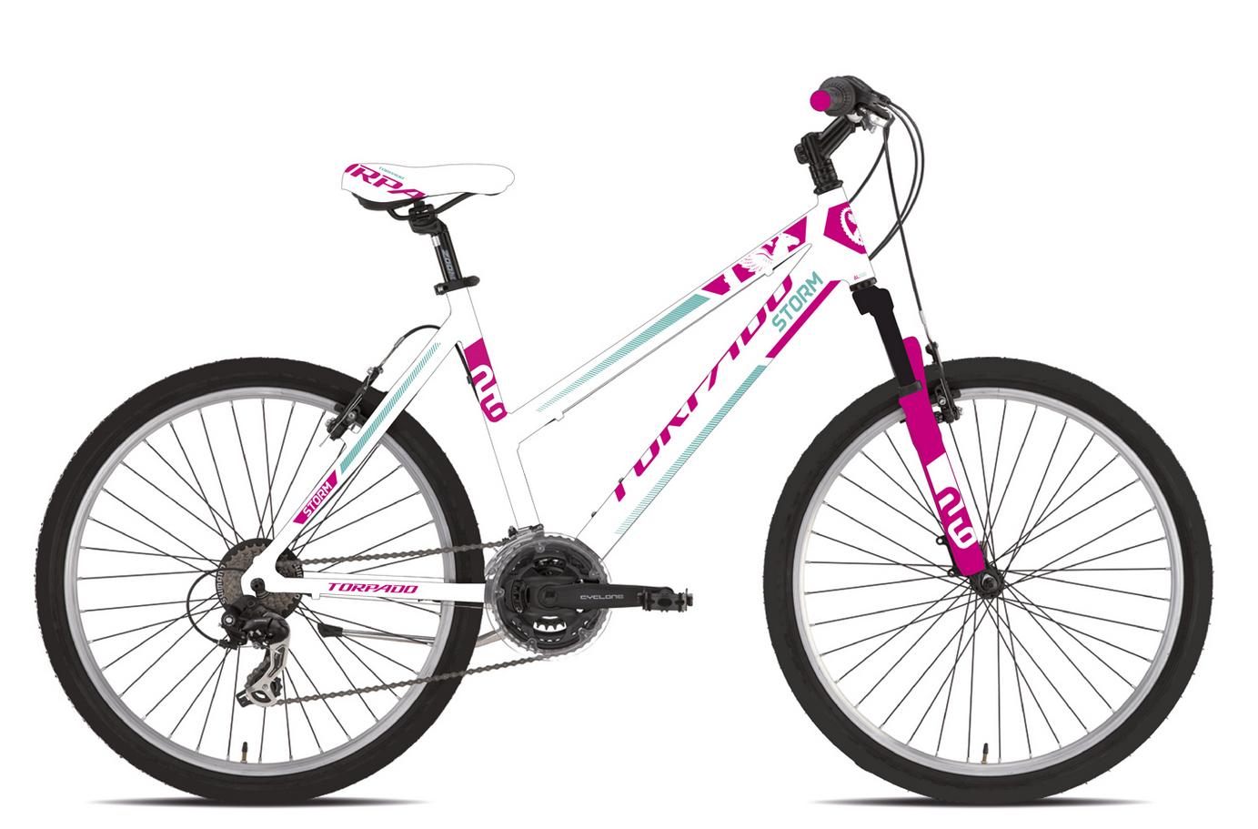 torpado torpado bici donna 591 storm 21v v/brk - fuxia - foto 1