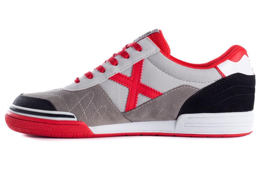 munich munich scarpa indoor  gresca 303 grigio nero rosso - foto 3
