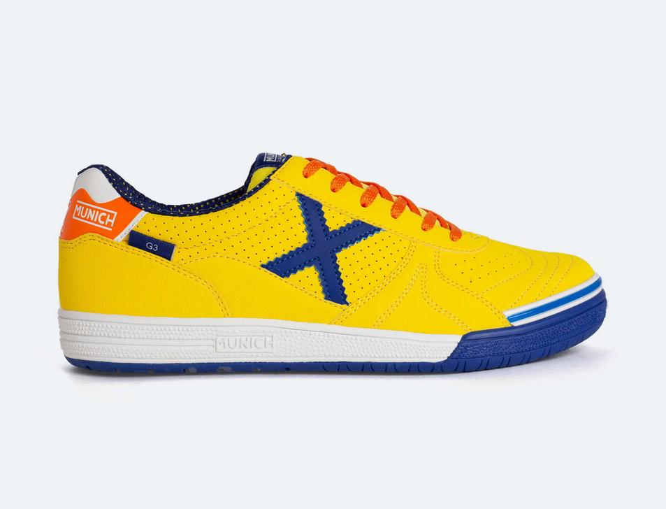 munich munich scarpa indoor g-3 profit 316 giallo-blu-arancio - foto 1