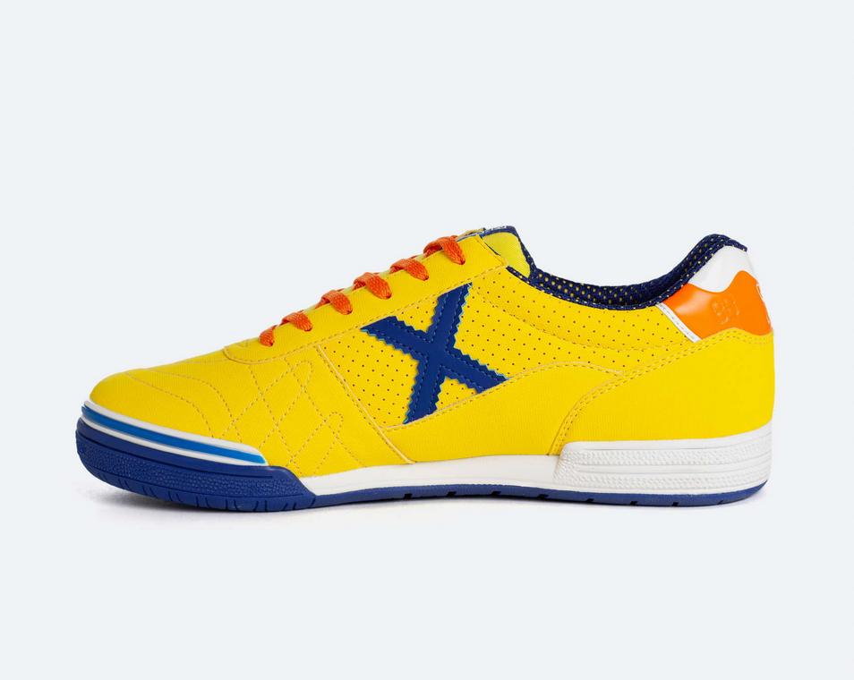 munich munich scarpa indoor g-3 profit 316 giallo-blu-arancio - foto 3