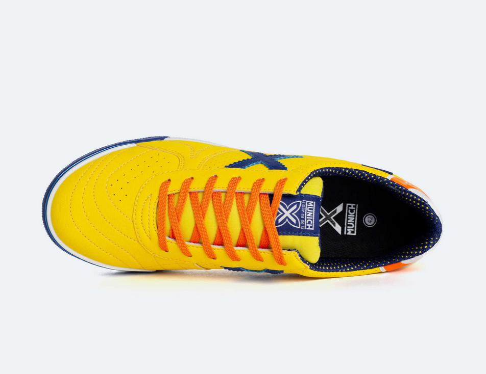 munich munich scarpa indoor g-3 profit 316 giallo-blu-arancio - foto 4