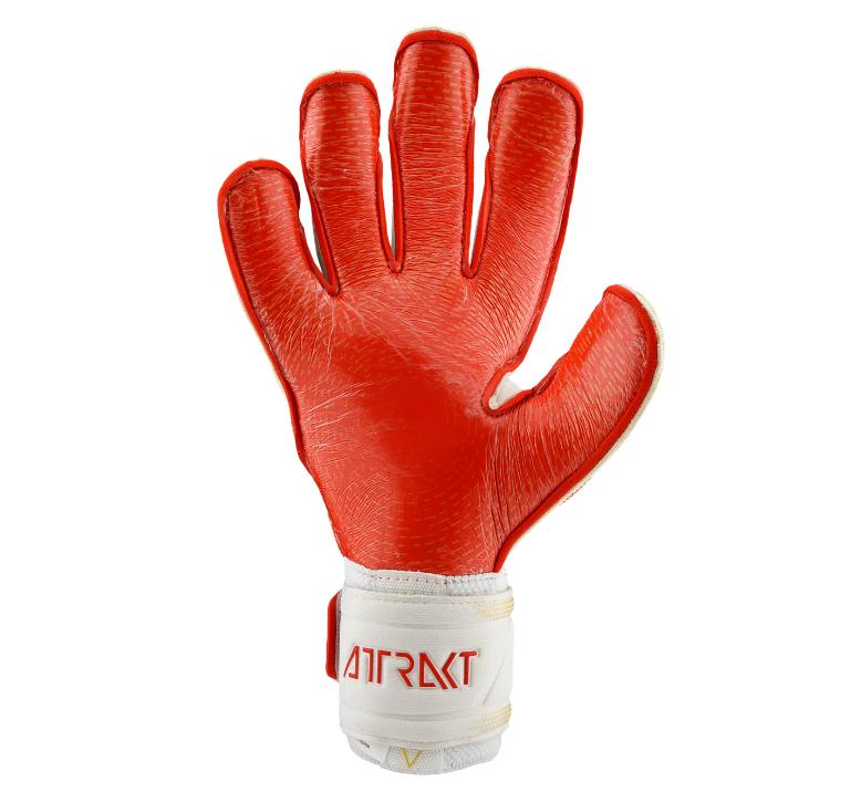 reusch reusch guanti attrakt gold x glueprint white/gold - foto 2