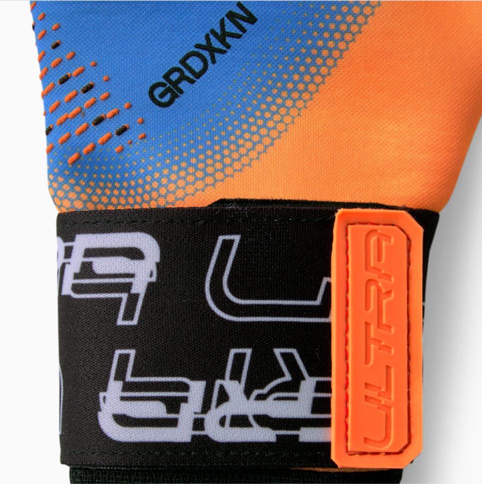 puma puma guanti portiere ultra flex sleeve ultra orange/blue glimmer - foto 3