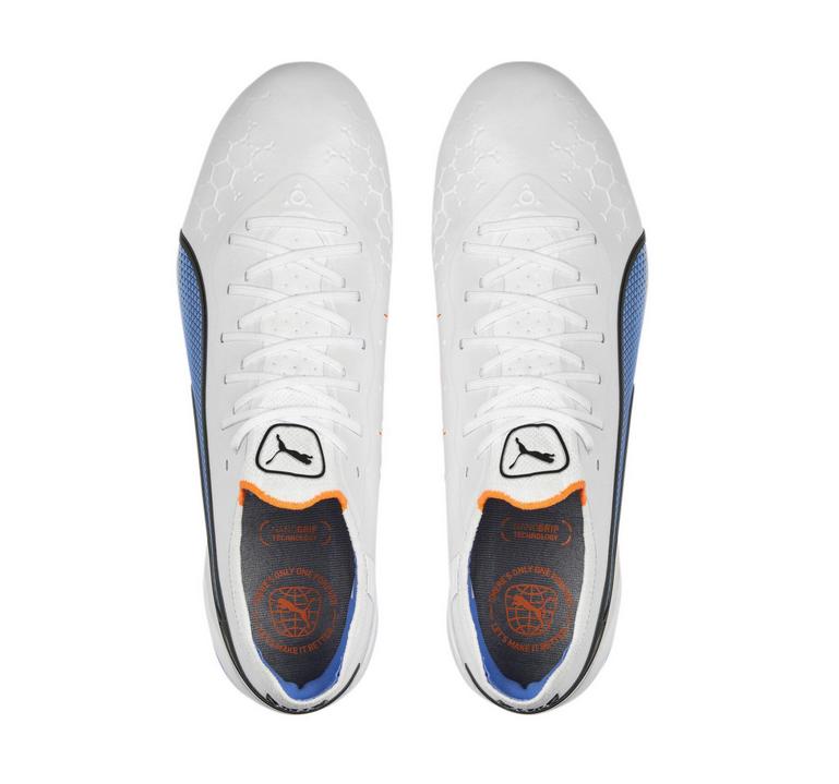 puma puma scarpa king ultimate fg/ag bianco azzurro - foto 4