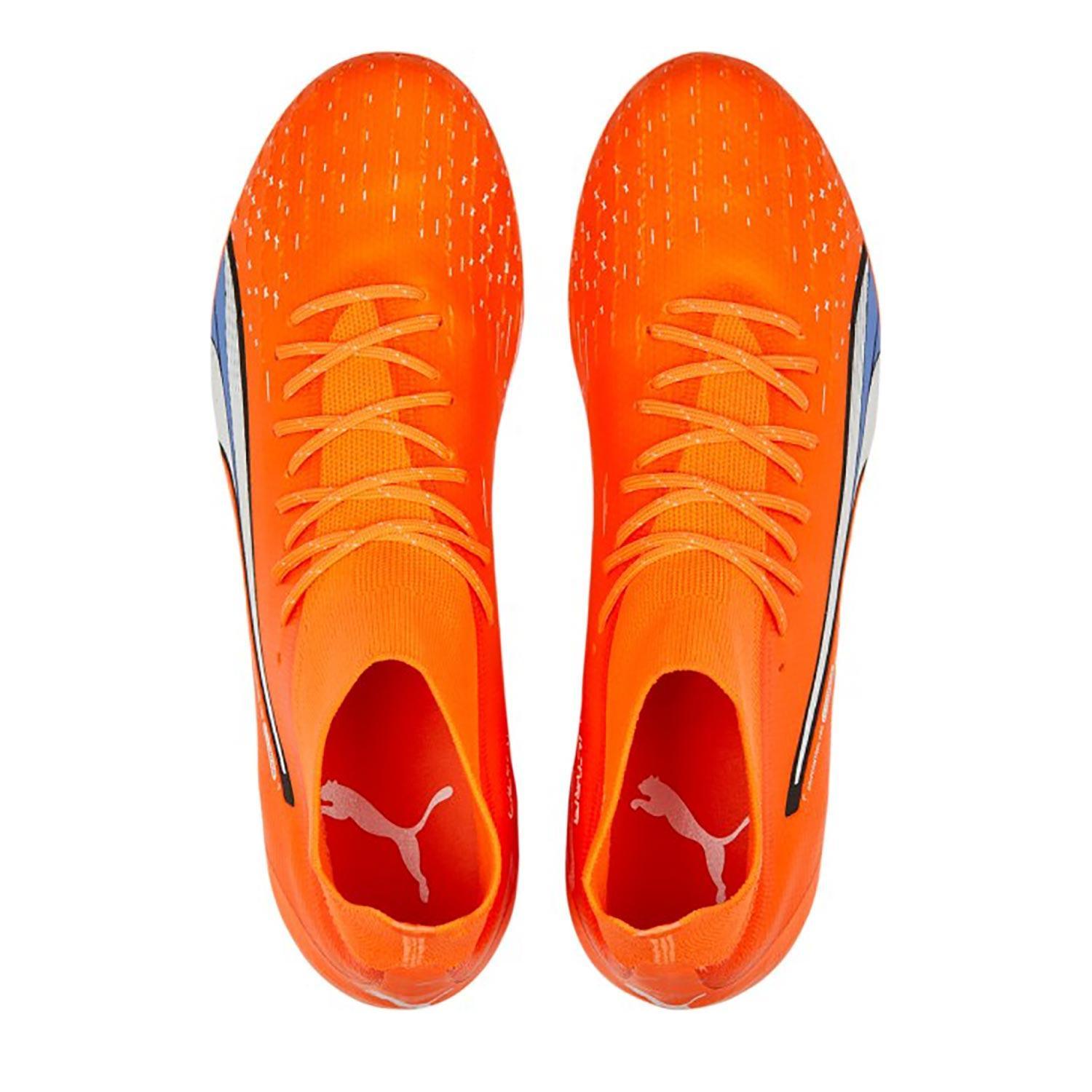 puma puma scarpa calcio ultra pro mg ultra arancio bianco nero - foto 2