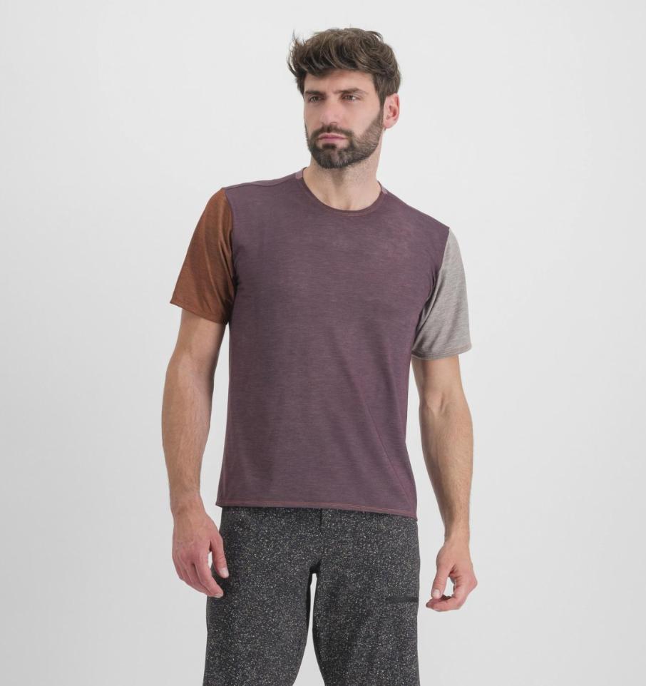 sportful sportful t-shirt sky rider giara tee - huckleberry - foto 2