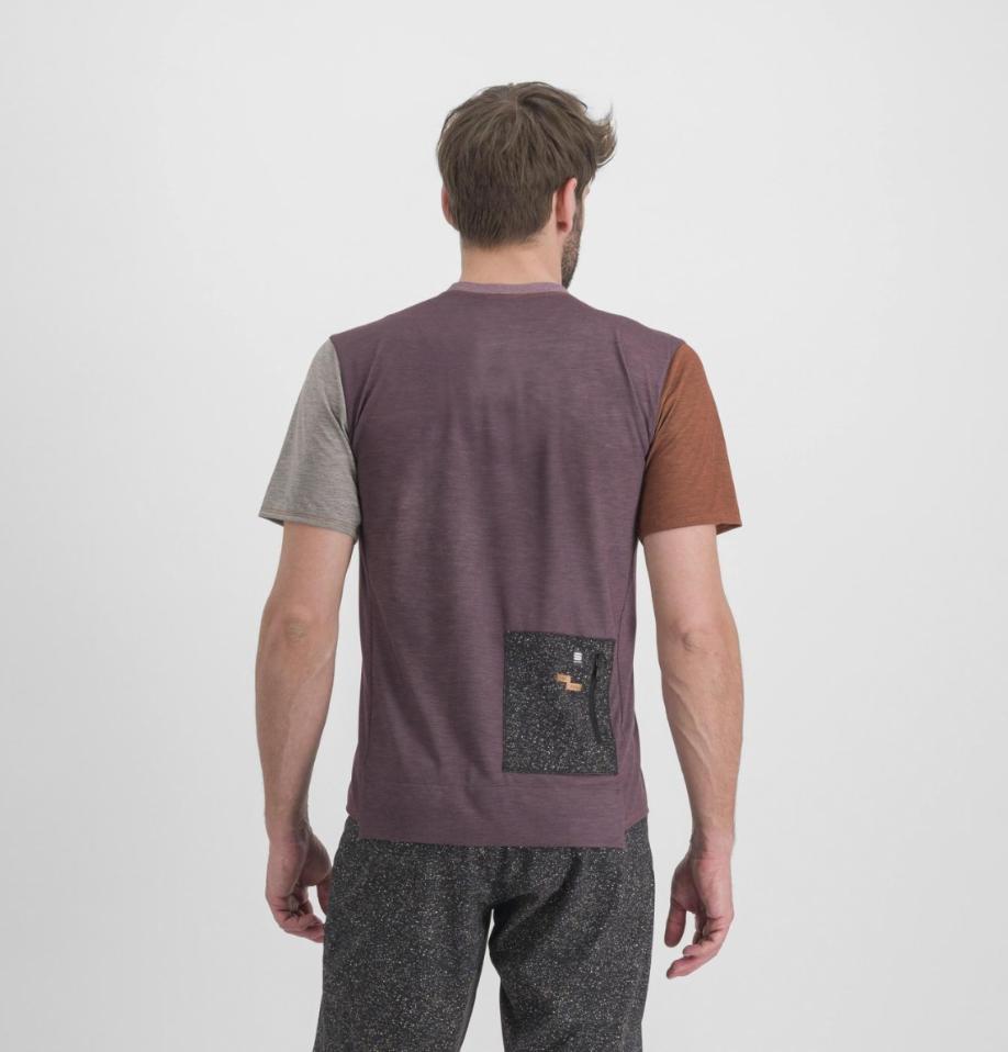 sportful sportful t-shirt sky rider giara tee - huckleberry - foto 3