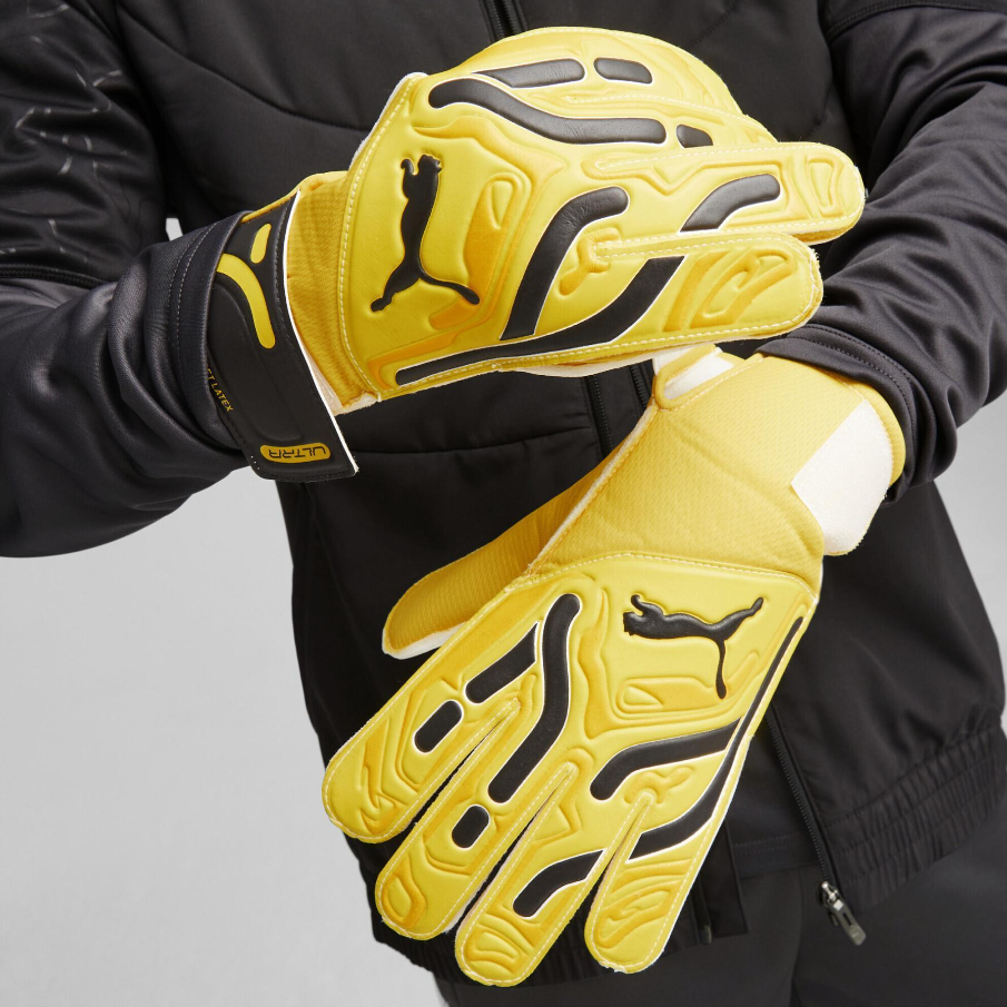 puma puma guanti portiere ultra play mg junior giallo - foto 2