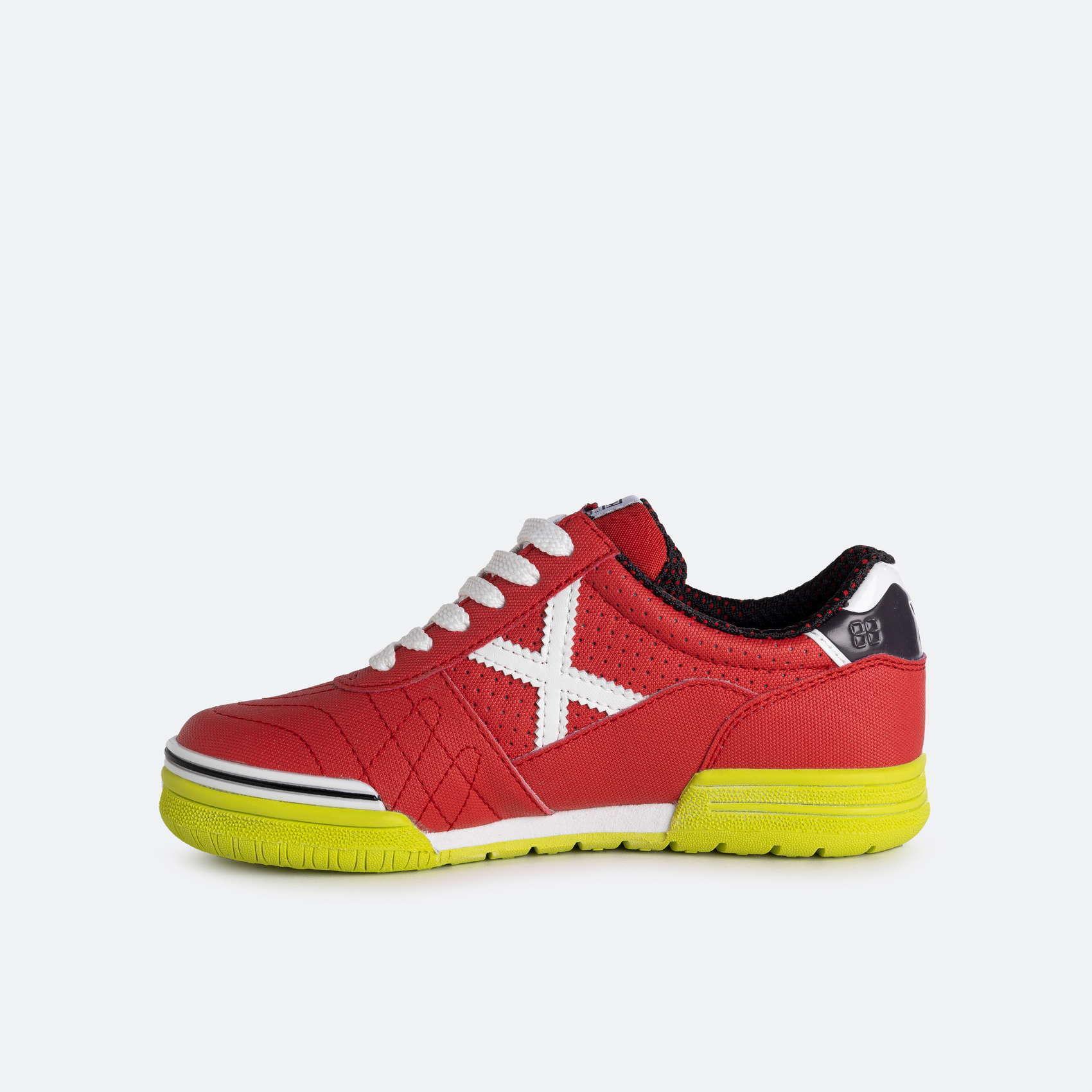 munich munich scarpa g-3 profit indoor kid 355 rosso bianco verde - foto 3