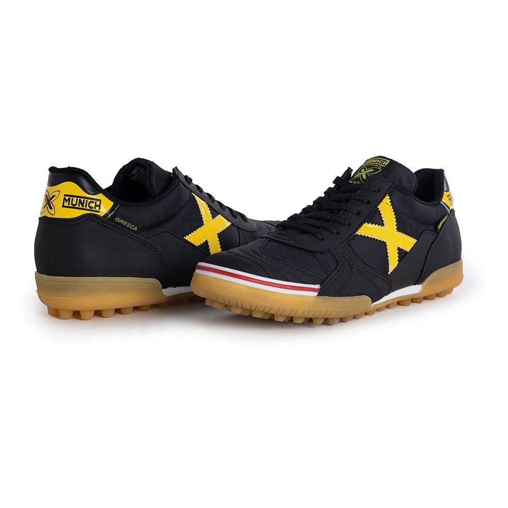 munich munich scarpa turf gresca genius 606 nero giallo - foto 5