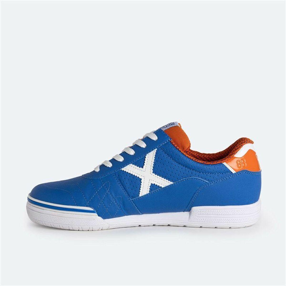 munich munich scarpa indoor g-3 profit 354 azzurro bianco arancio - foto 3