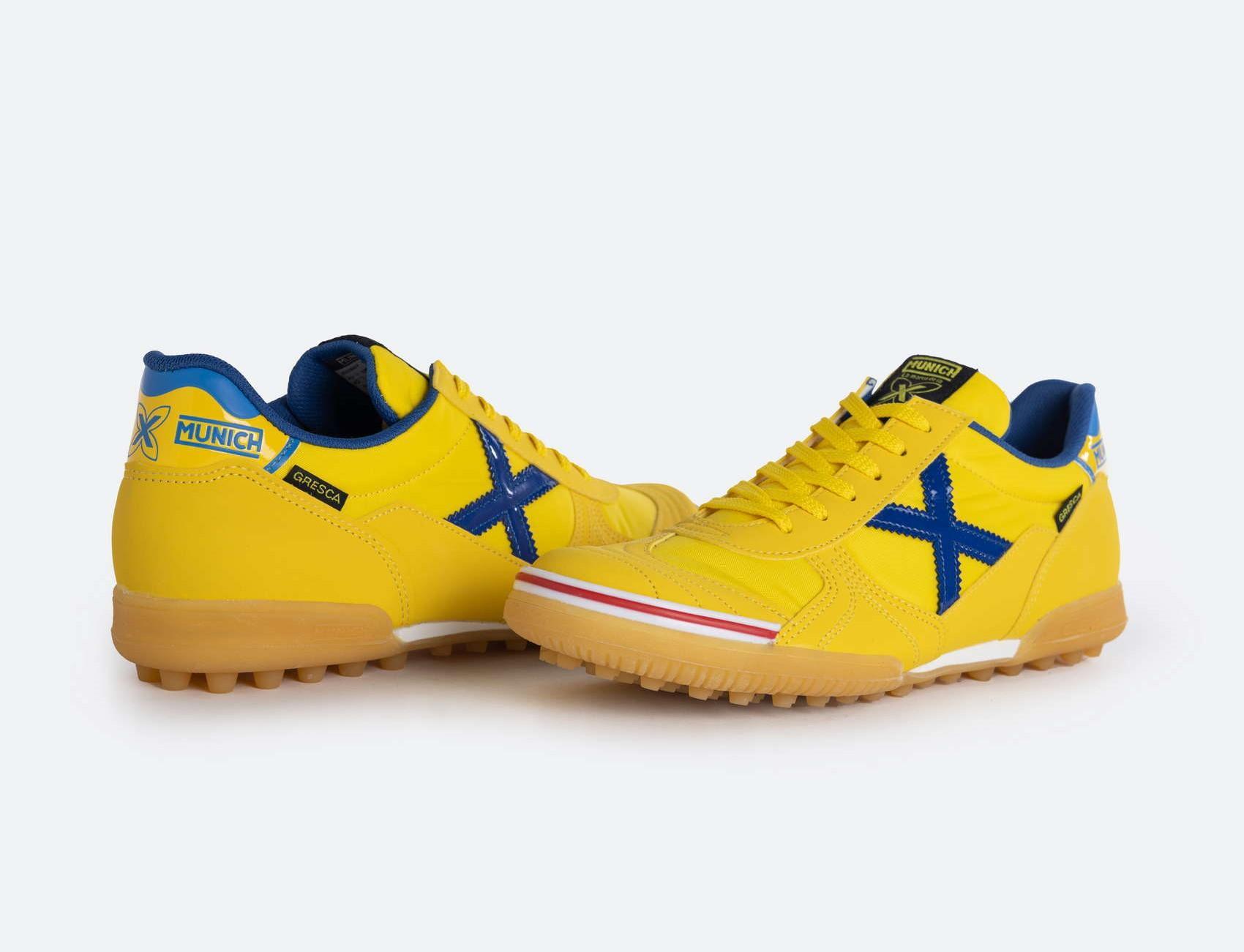 munich munich scarpa turf gresca genius 607 giallo azzurro - foto 5