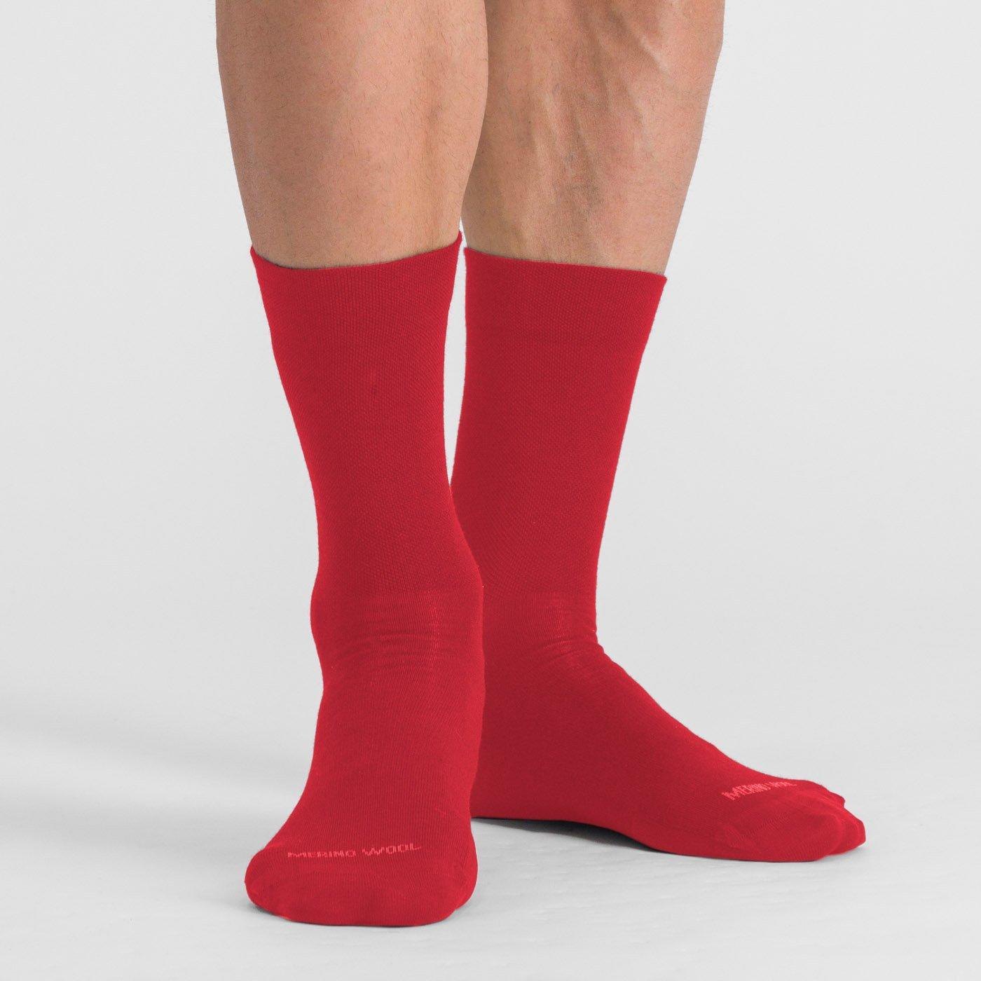 sportful sportful matchy wool  socks - tango red - foto 2