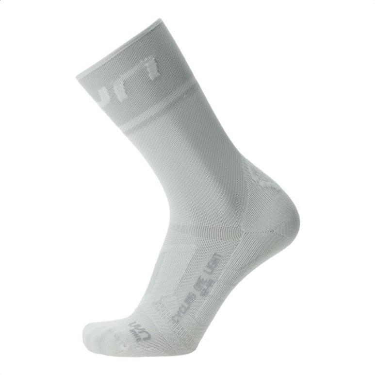 UYN CALZINI MAN CYCLING ONE LIGHT SOCKS BIANCO GRIGIO  S100287-S027