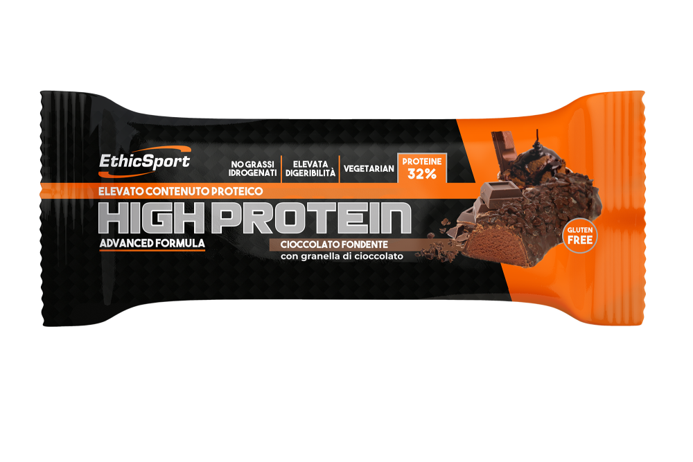 ethic sport ethicsport barretta high protein cioccolato 45g - foto 1
