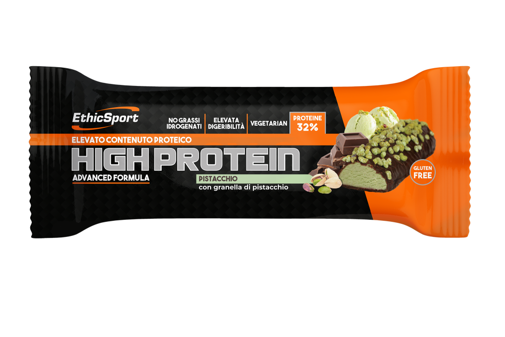 ethic sport ethicsport barretta high protein pistacchio 45g - foto 1