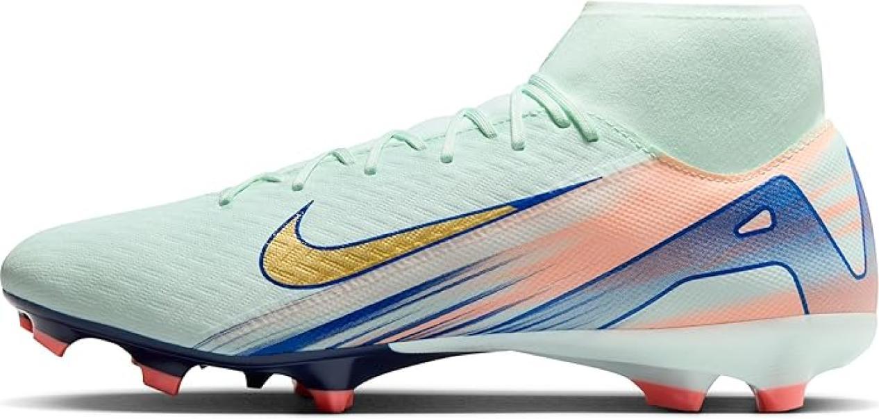 nike nike scarpa zm superfly 10 acad mds fg/mg - barely green/mtlc gold coin - foto 2